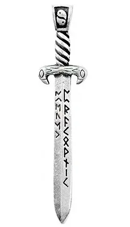 Амулет totem рунический меч металл №35 71135